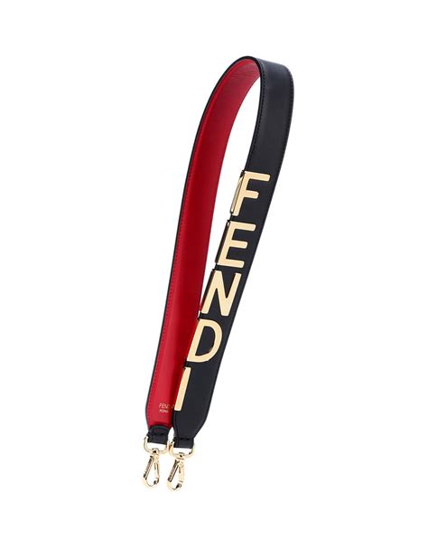 fendi selleria leather strap|Fendi shoulder strap accessories.